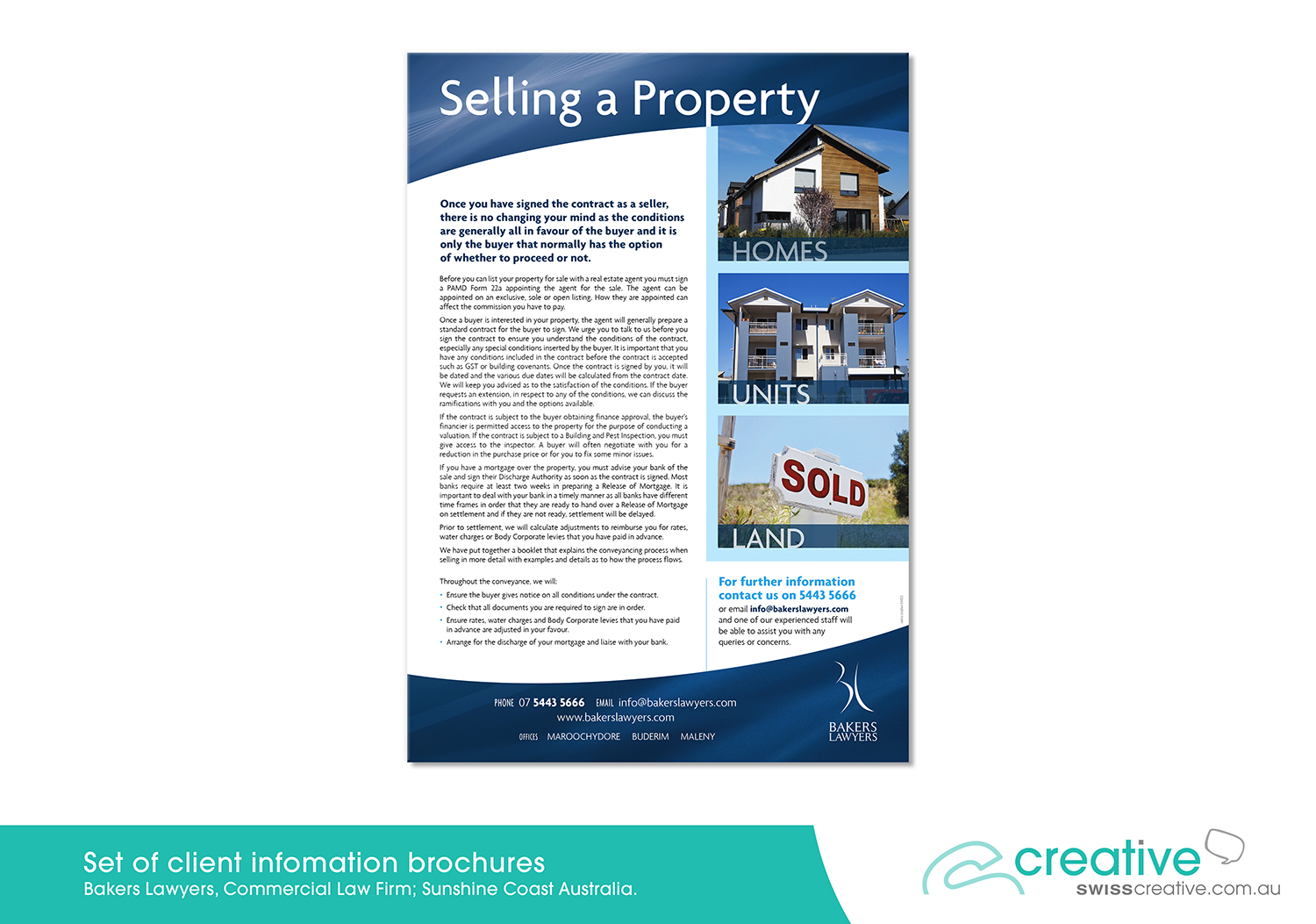Client information; selling a property